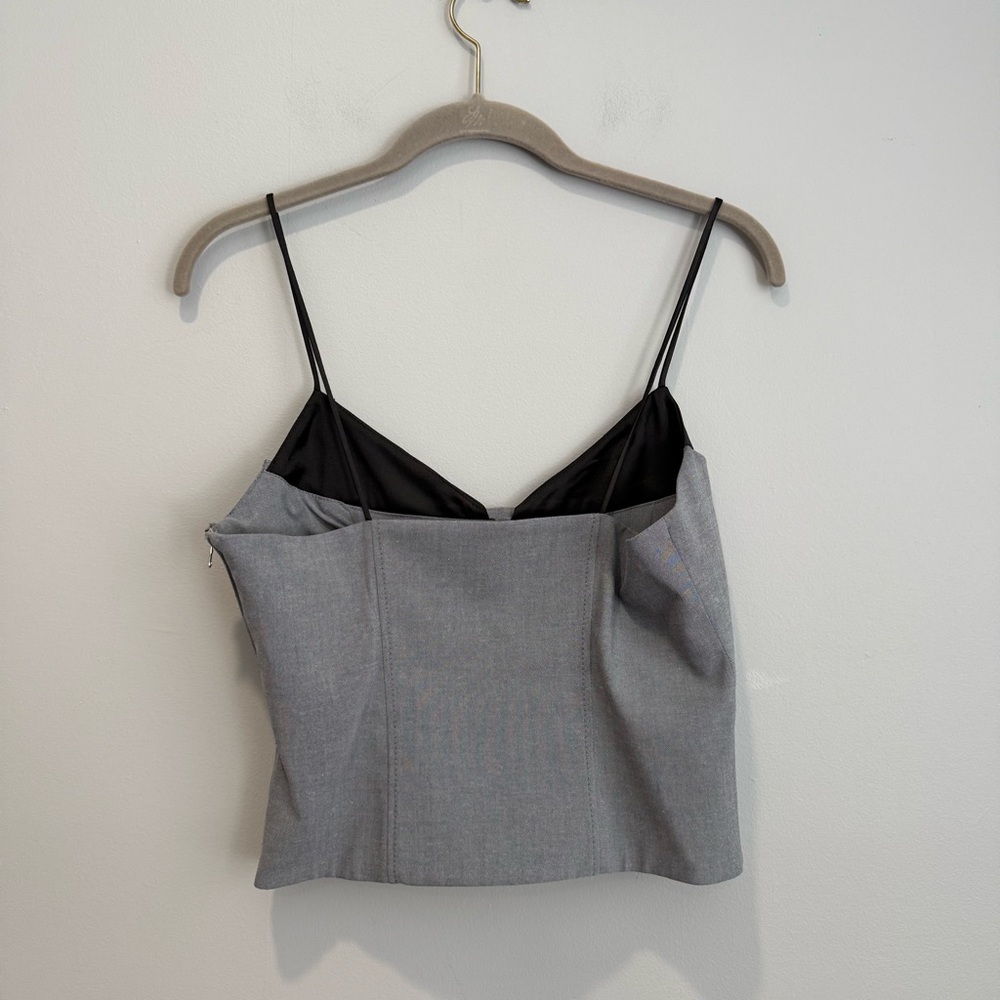 Zara Gray and Black Tank Top - Picture 2 of 3